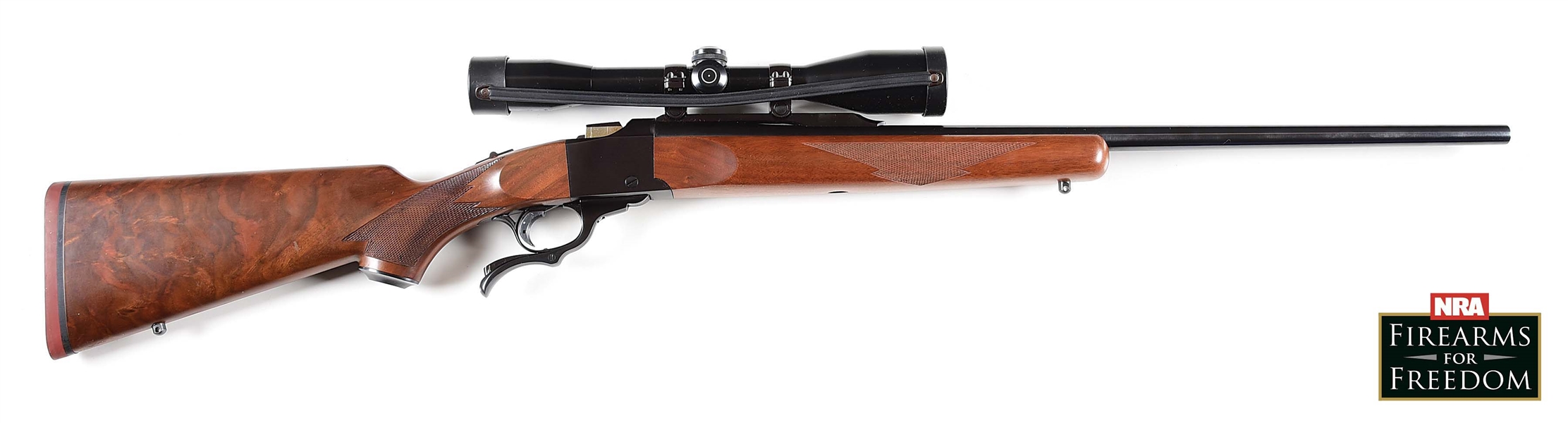 (M) RUGER NO. 1 SINGLE SHOT RIFLE .218 BEE.