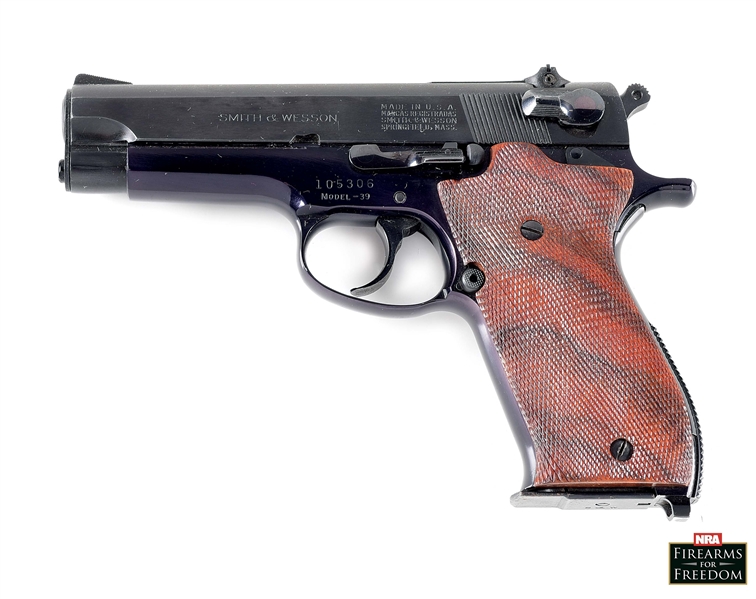 (C) SMITH AND WESSON MODEL 39 SEMI-AUTOMATIC PISTOL.
