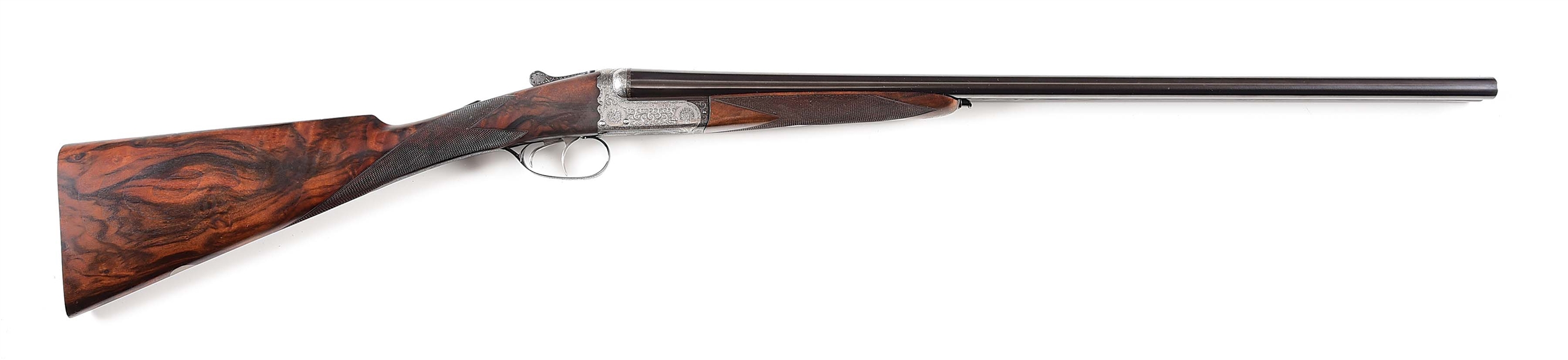 (C) CHARLES BOSWELL BEST BOXLOCK EJECTOR SIDE BY SIDE SHOTGUN.