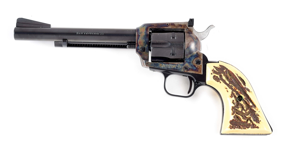 (C) COLT NEW FRONTIER .22 SINGLE ACTION REVOLVER.