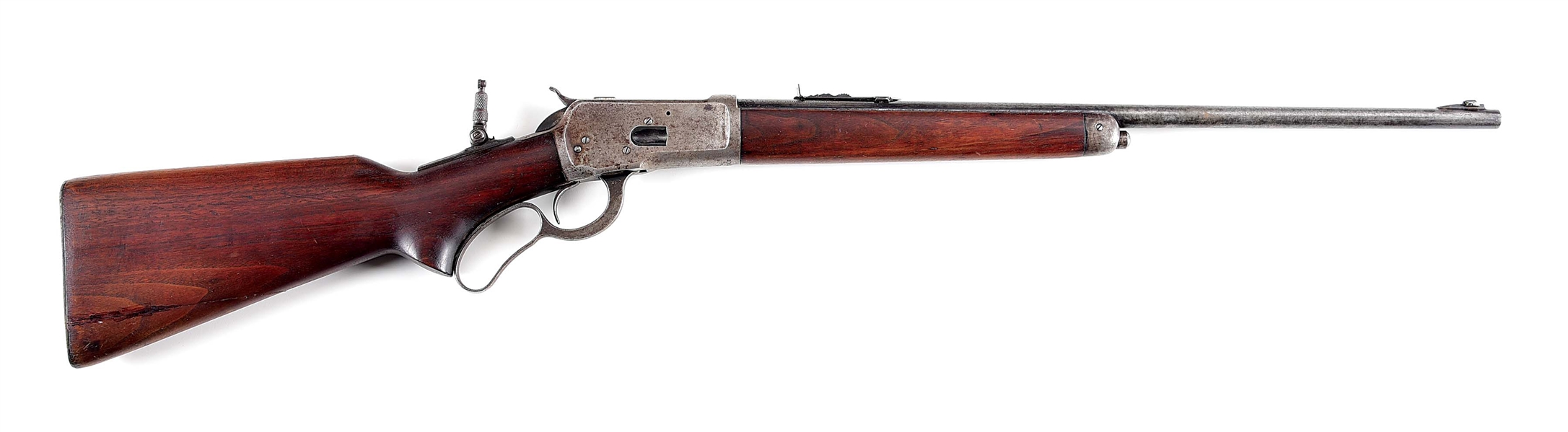 (C) WINCHESTER MODEL 65 LEVER ACTION RIFLE.