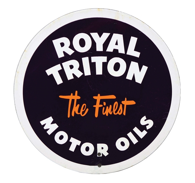 UNION 76 ROYAL TRITON MOTOR OILS PORCELAIN OIL CAN RACK SIGN.
