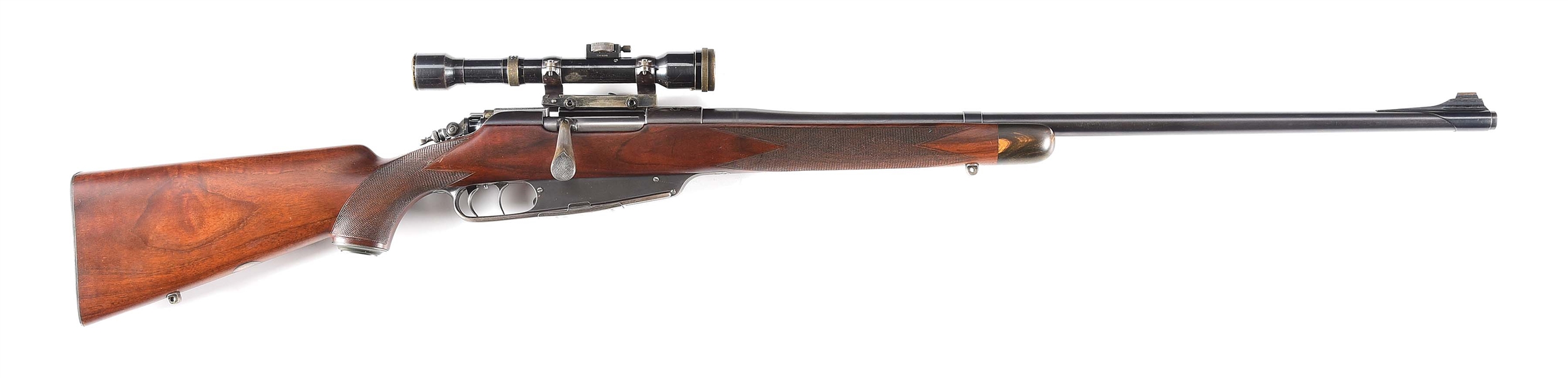 (C) GRIFFIN & HOWE BOLT ACTION RIFLE IN .257 ROBERTS.