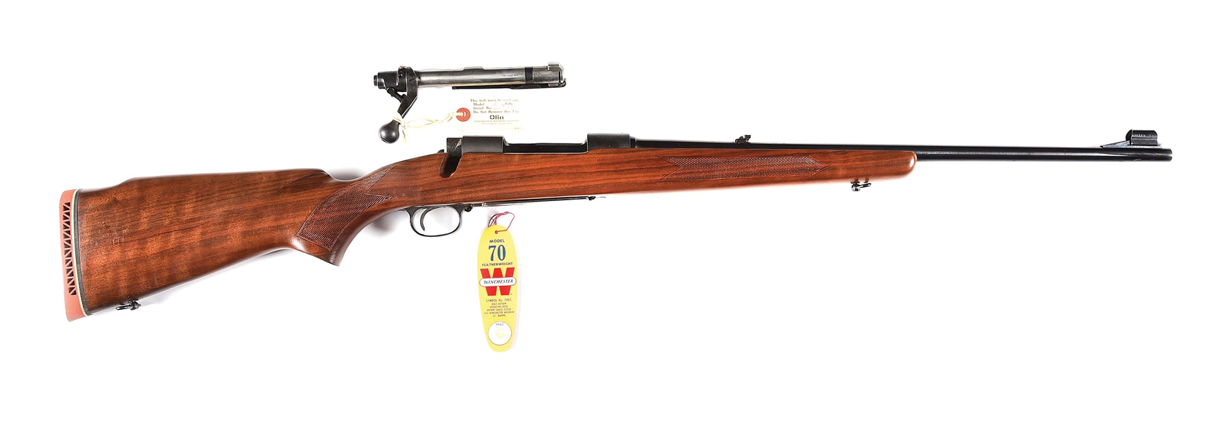 (C) AS NEW PRE-64 WINCHESTER MODEL 70 FEATHERWEIGHT BOLT ACTION RIFLE IN .264 WINCHESTER MAGNUM.