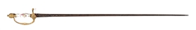 GERMAN PORCELAIN HANDLED SMALL SWORD.