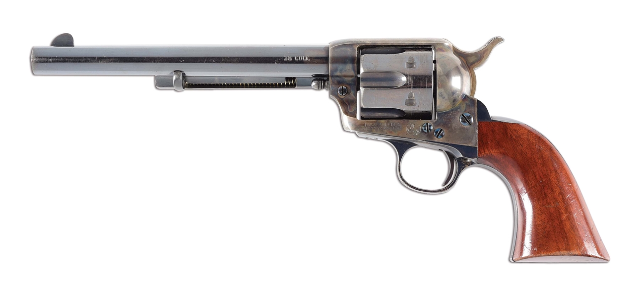 (C) HIGH CONDITION 1901 VINTAGE COLT SINGLE ACTION ARMY REVOLVER CHAMBERED IN SCARCE .38 COLT CARTRIDGE.