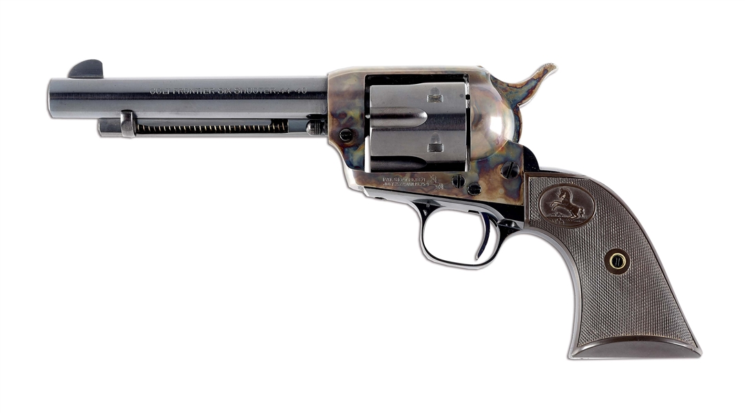 (C) BENCHMARK CONDITION COLT FRONTIER SIX SHOOTER SHIPPED TO THE EAST PROVIDENCE RHODE ISLAND POLICE DEPARTMENT IN 1933.