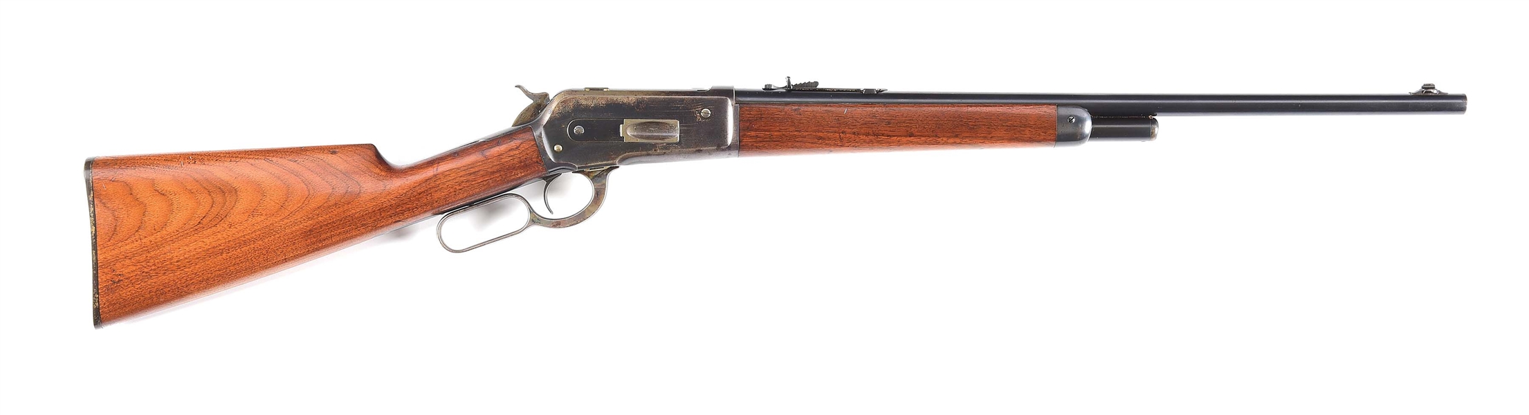 (C) WINCHESTER MODEL 1886 LEVER ACTION RIFLE.