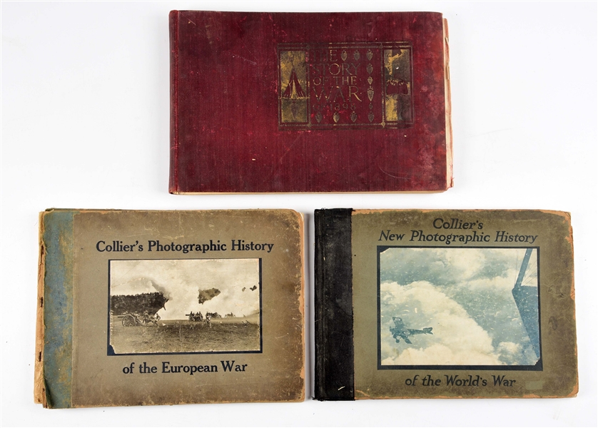LOT OF 3: BOOKS REGARDING THE SPANISH AMERICAN WAR AND WORLD WAR I.