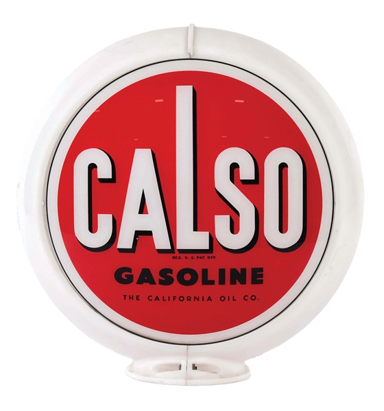 CALSO GASOLINE COMPLETE 13.5" GLOBE ON CAPCOLITE BODY. 