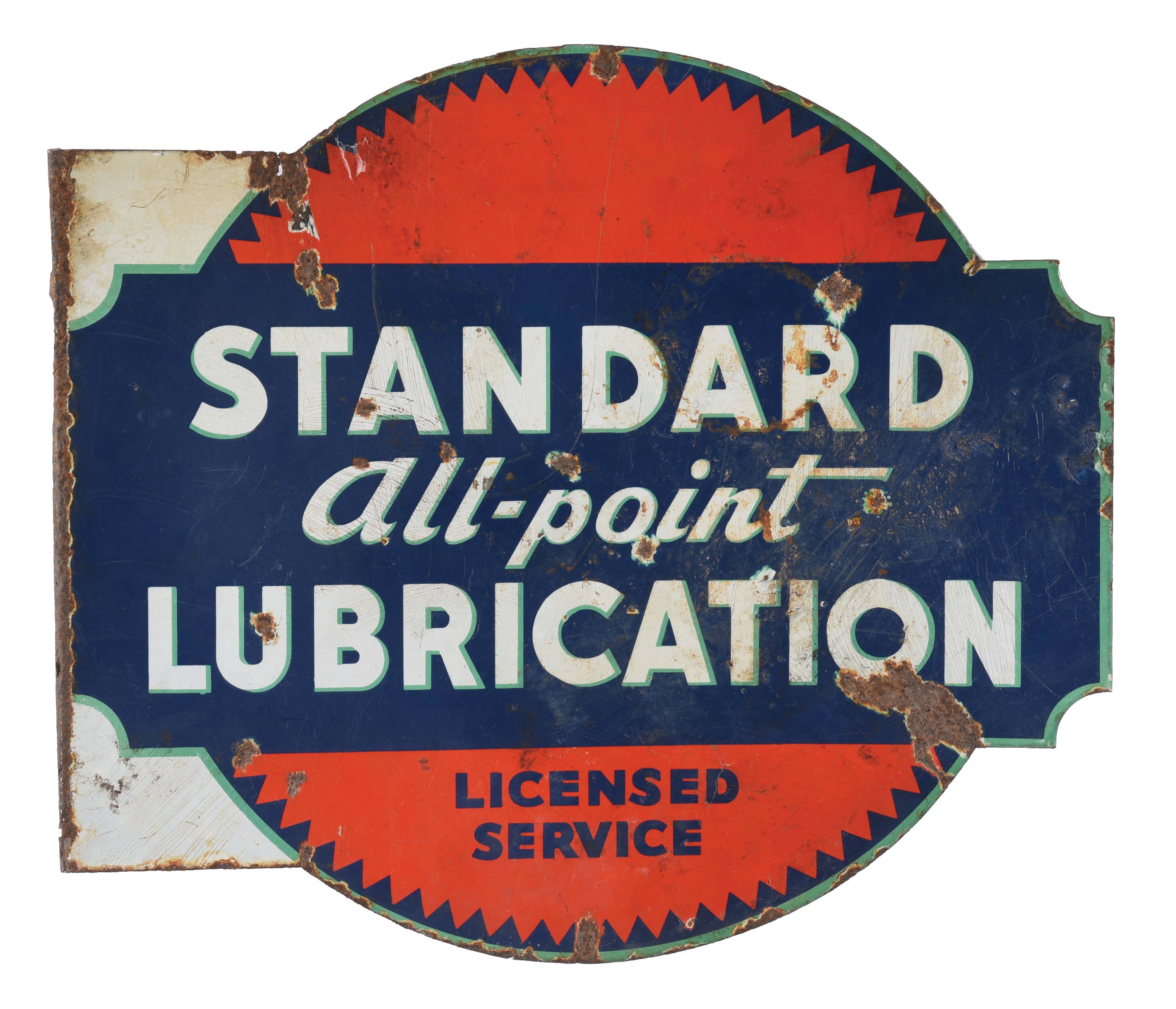 Lot Detail - STANDARD ALL-POINT LUBRICATION PORCELAIN SERVICE STATION ...