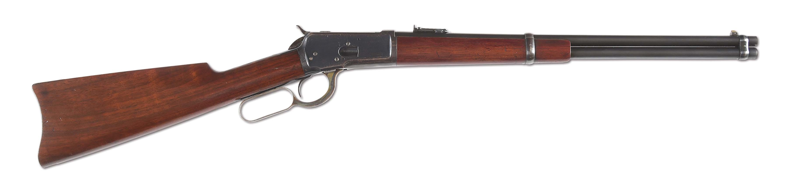 (C) STELLAR CONDITION WINCHESTER MODEL 1892 SADDLE RING CARBINE CHAMBERED IN DESIRABLE .44-40 WCF CARTRIDGE.