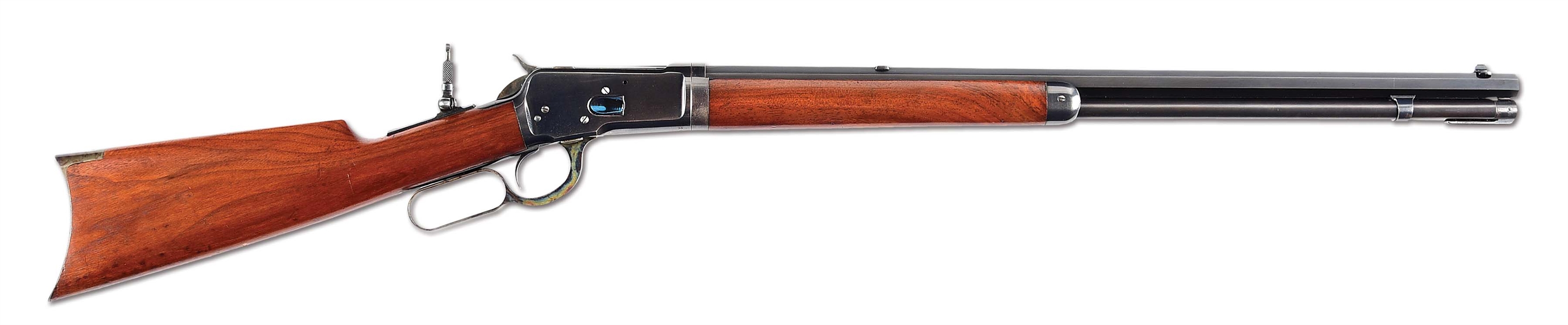 (C) BEST KNOWN BENCHMARK CONDITION WINCHESTER MODEL 1892 TAKEDOWN LEVER ACTION RIFLE IN .44-40.