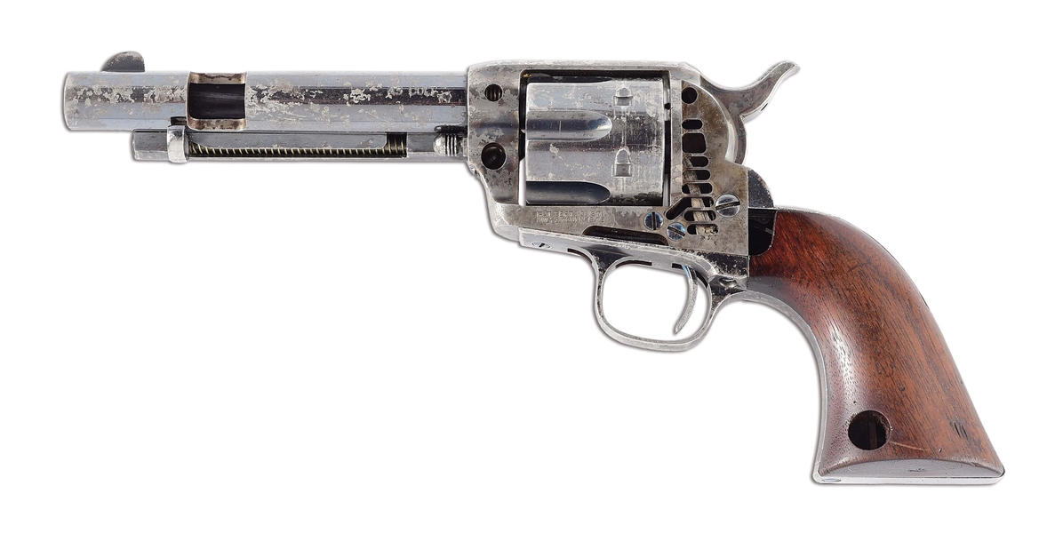 (A) VERY RARE 1 OF 3 KNOWN PRE-WAR COLT SINGLE ACTION ARMY "SKELETONIZED" REVOLVERS.