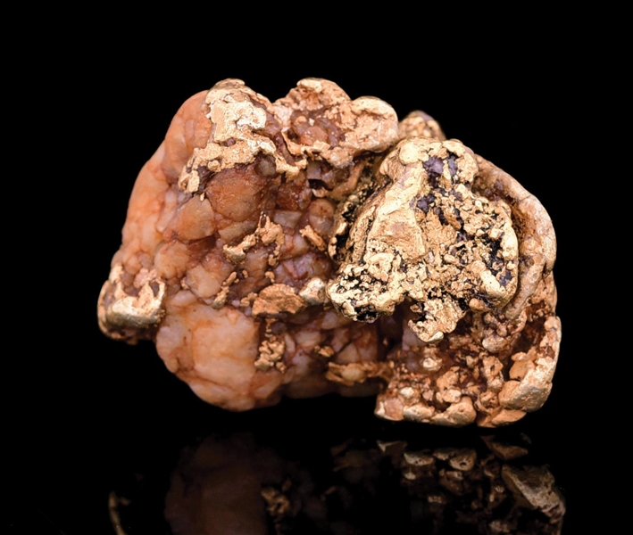 LARGE NATURAL GOLD NUGGET, 2.4 OUNCES.