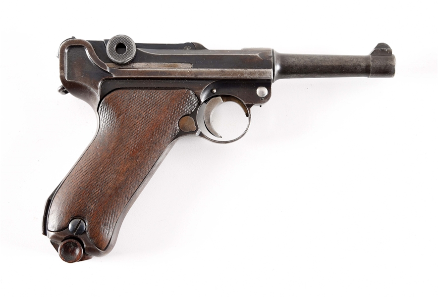 (C) DWM MODEL 1920 LUGER WITH SPURIOUS JAPANESE MARKINGS.
