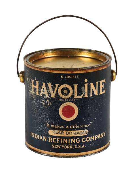 HAVOLINE GEAR COMPOUND FIVE POUND GREASE CAN.