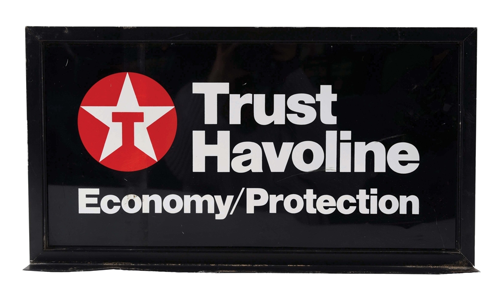 TEXACO PRODUCTS YOU CAN TRUST TIN SERVICE STATION SIGN. 