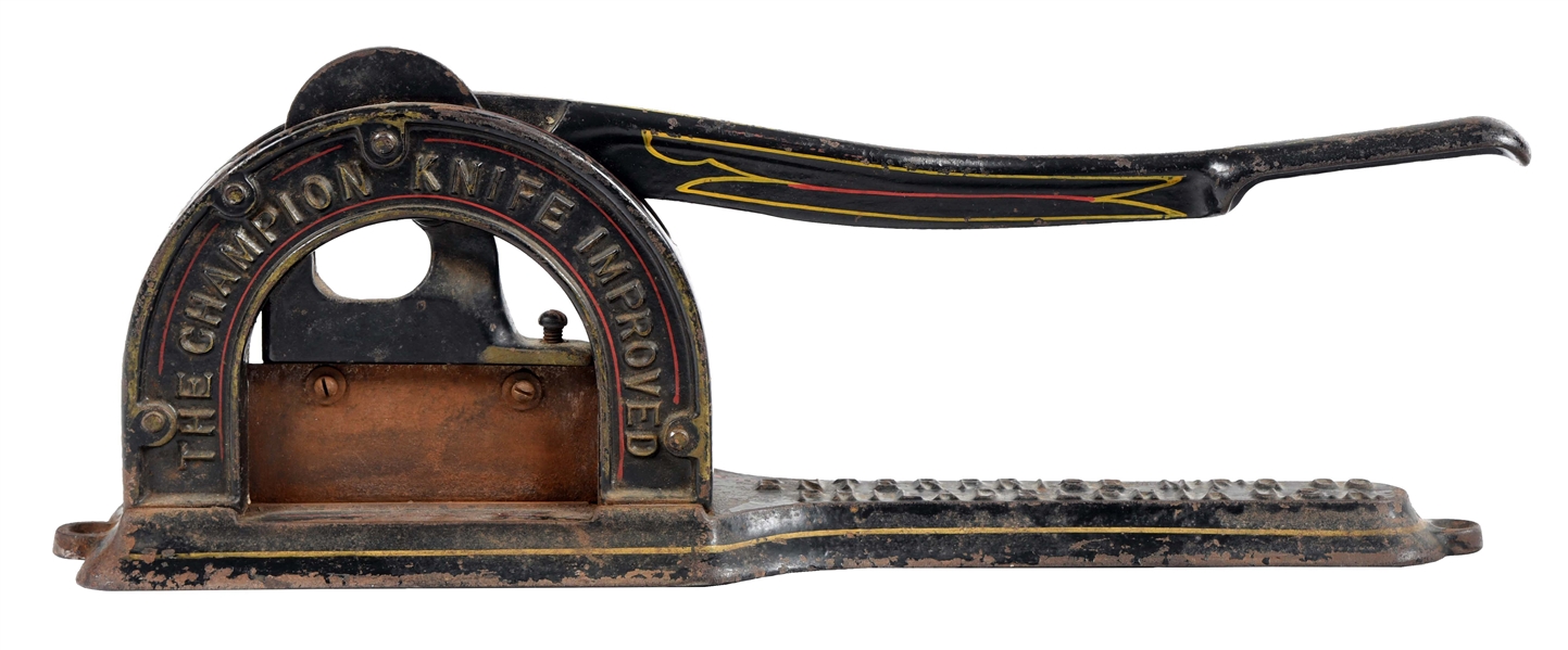 1890’S CHAMPION KNIFE TOBACCO CUTTER.