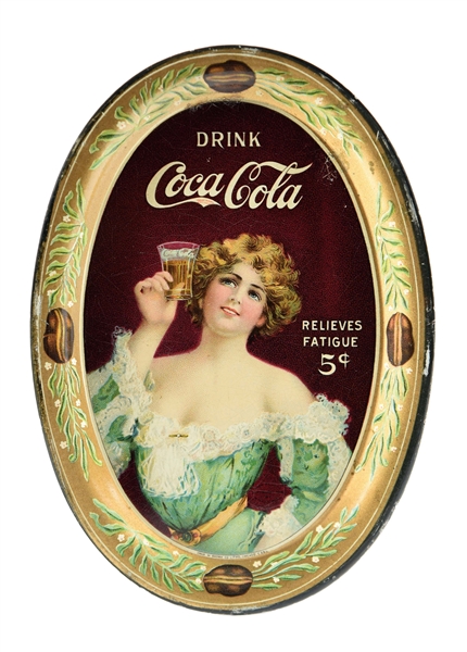1907 COCA-COLA “RELIEVES FATIGUE” TIP TRAY.