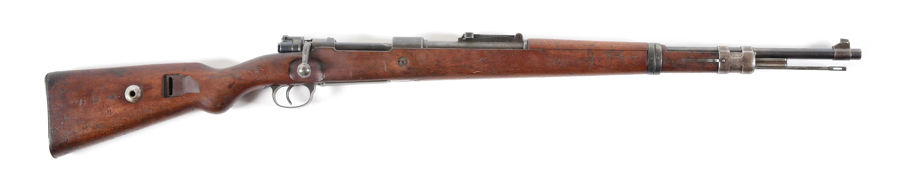 (C) EXCEPTIONALLY SCARCE AND MATCHING J.P. SAUER & SOHN "S/147" CODE "K" DATE K98 BOLT ACTION RIFLE.