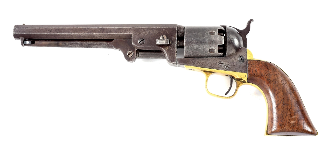 (A) COLT MODEL 1851 NAVY SINGLE ACTION PERCUSSION REVOLVER (1861).