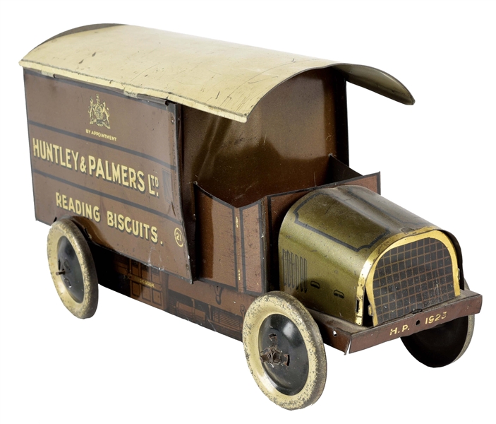 HUNTLEY & PALMER DELIVERY TRUCK BISCUIT TIN.