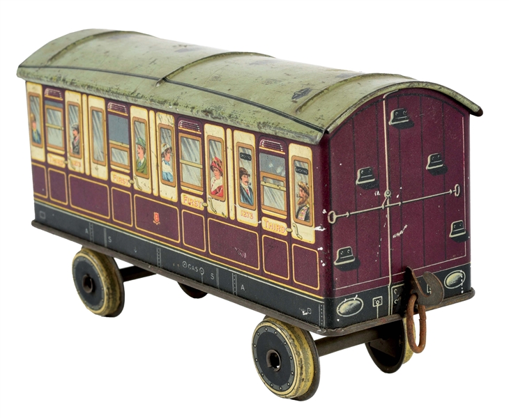 GRAY DUNN & CO PASSENGER CARRIAGE BISCUIT TIN. 