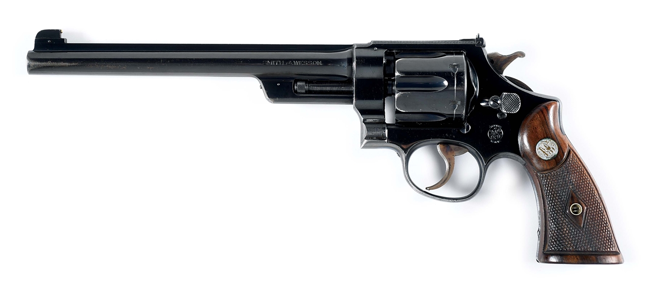 (C) SMITH & WESSON REGISTERED MAGNUM REVOLVER WITH LETTER.