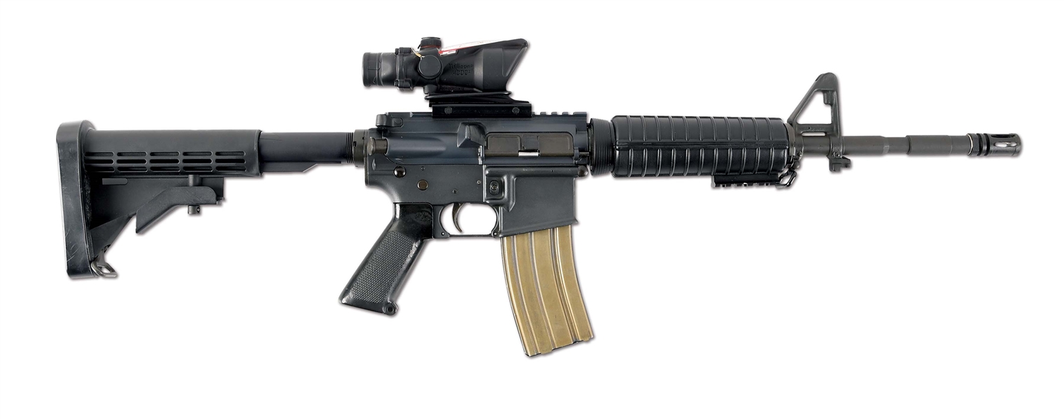 (N) ALWAYS DESIRABLE COLT M16A1 CARBINE MACHINE GUN WITH TRIJICON ACOG OPTIC (FULLY TRANSFERABLE).