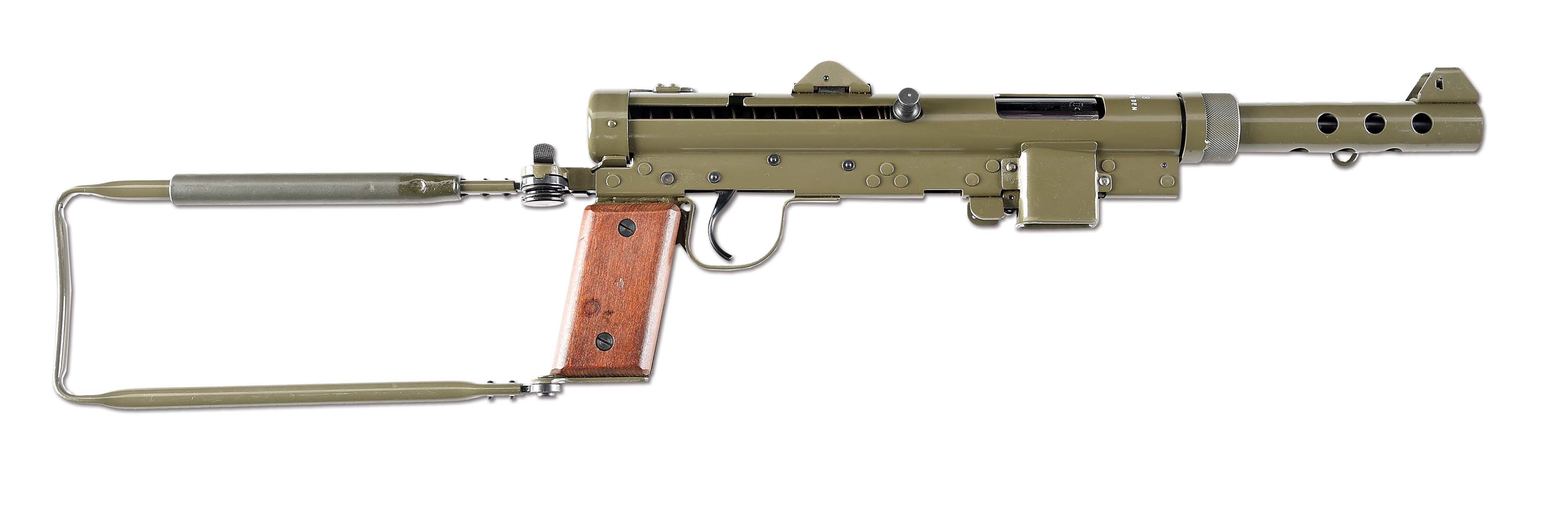 (N) EXTREMELY FINE CARL GUSTAF MODEL M/45B SUBMACHINE GUN (CURIO & RELIC).