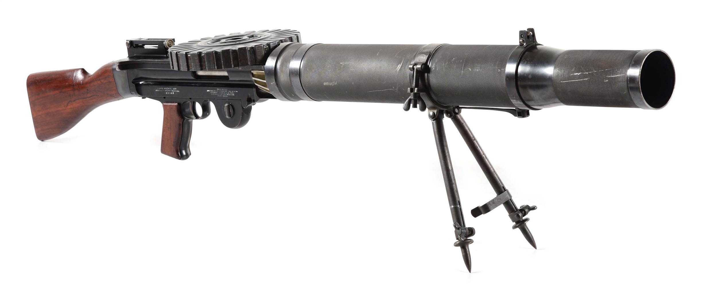 (N) SUPERB SAVAGE LEWIS MODEL 1917 MACHINE GUN IN .30-06 (CURIO AND RELIC).
