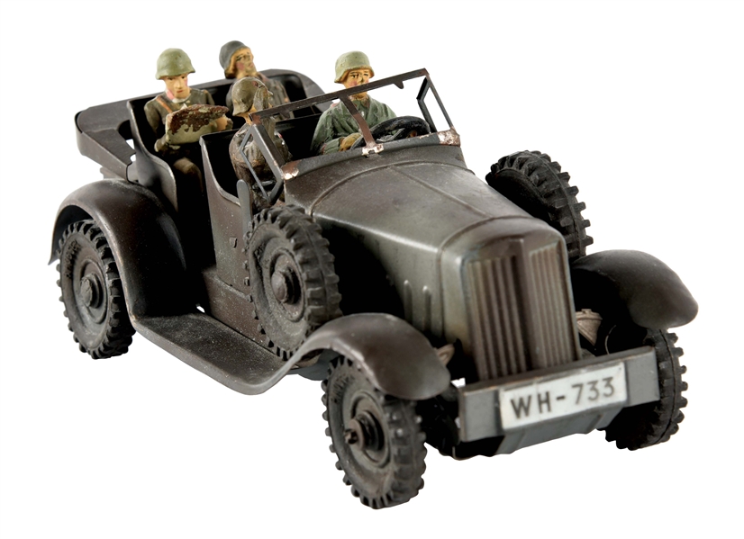 PRE-WAR GERMAN TIN HAUSSER STAFF CAR.
