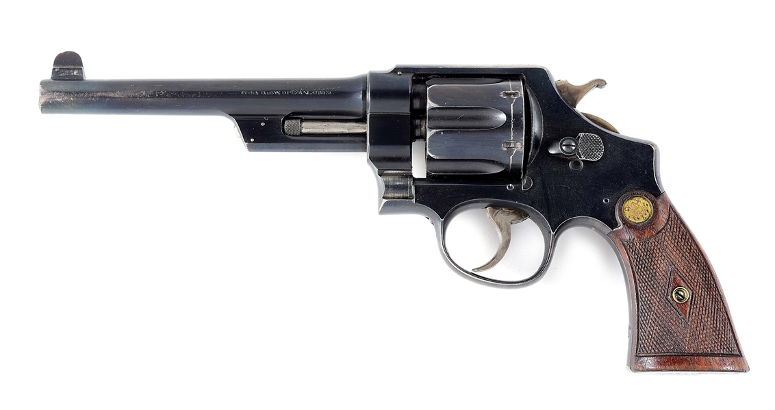 (C) SMITH & WESSON .44 HAND EJECTOR FIRST MODEL .44 SPECIAL DOUBLE ACTION REVOLVER.