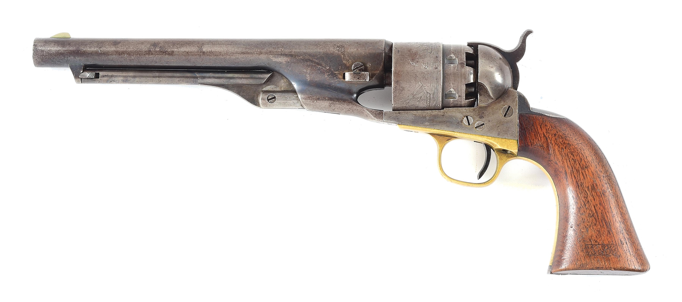 (A) MARTIALLY MARKED COLT 1860 ARMY PERCUSSION REVOLVER.