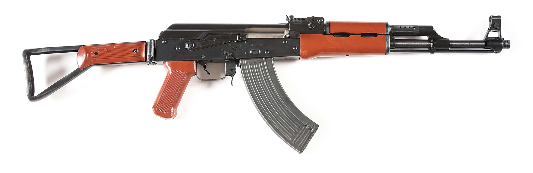 (M) PRE-BAN POLY TECH MODEL AKS-762 BAKELITE SIDE FOLDING SEMI-AUTOMATIC RIFLE.