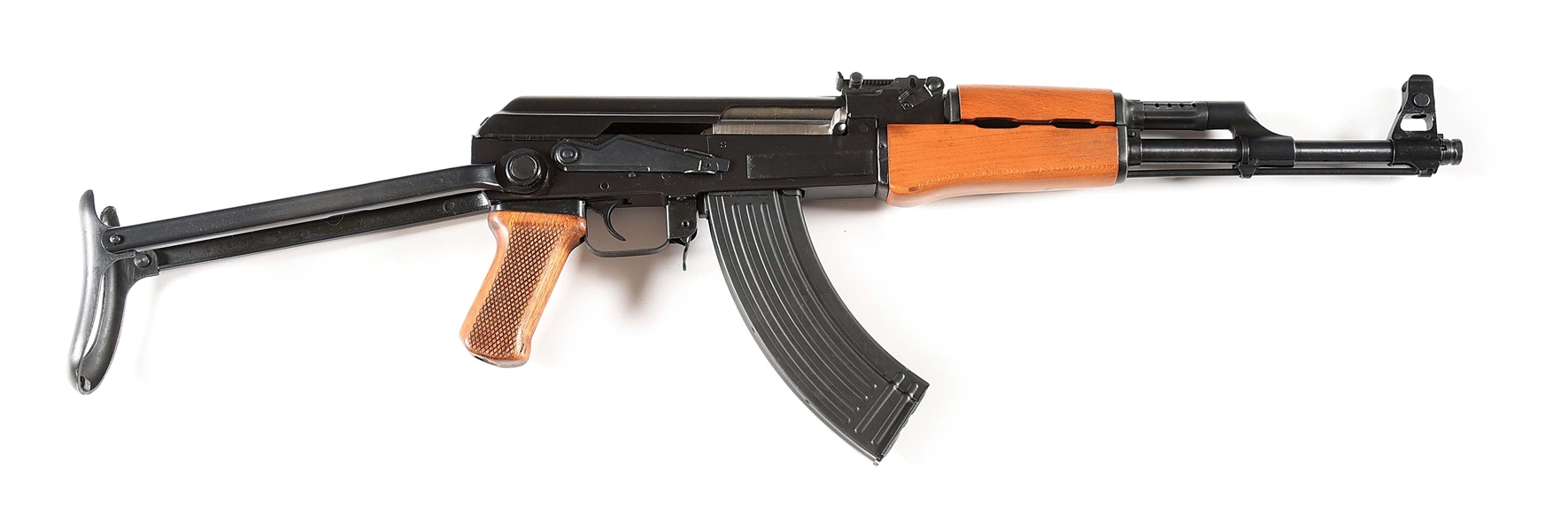 (M) POLYTECH AK-47S SEMI-AUTOMATIC RIFLE WITH UNDERFOLDER STOCK.