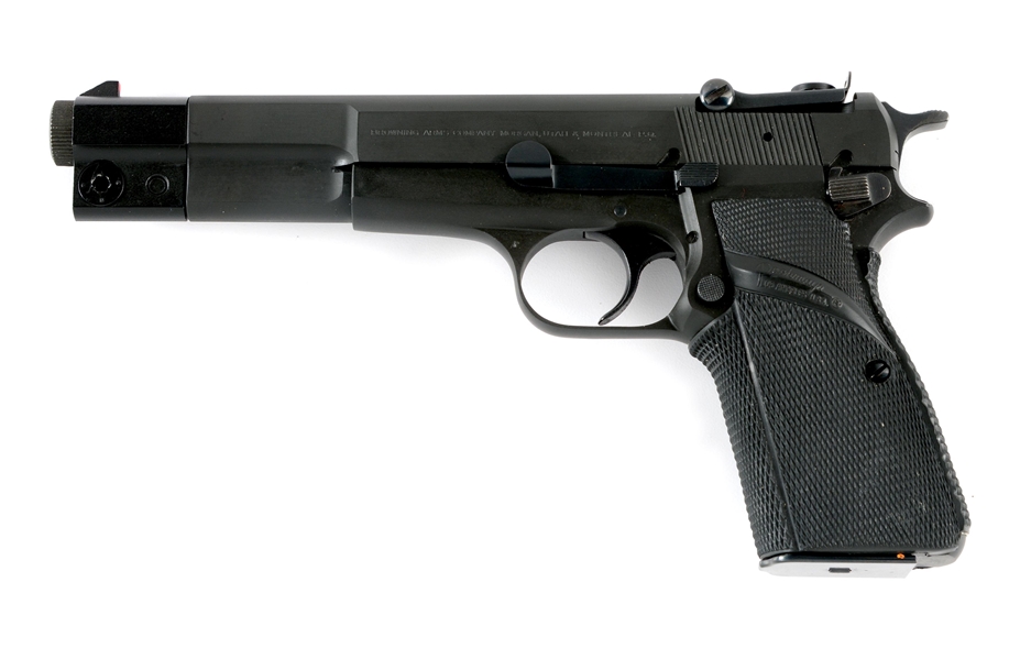 (M) BELGIAN MANUFACTURED FN BROWNING GP COMPETITION HI-POWER SEMI-AUTOMATIC PISTOL.