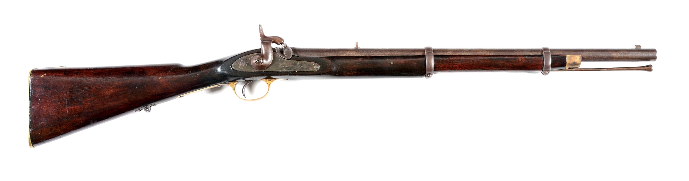 (A) ENFIELD TOWER PERCUSSION CARBINE MARKED ALABAMA.