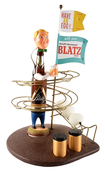 FIGURAL BLATZ BEER DISPLAY.