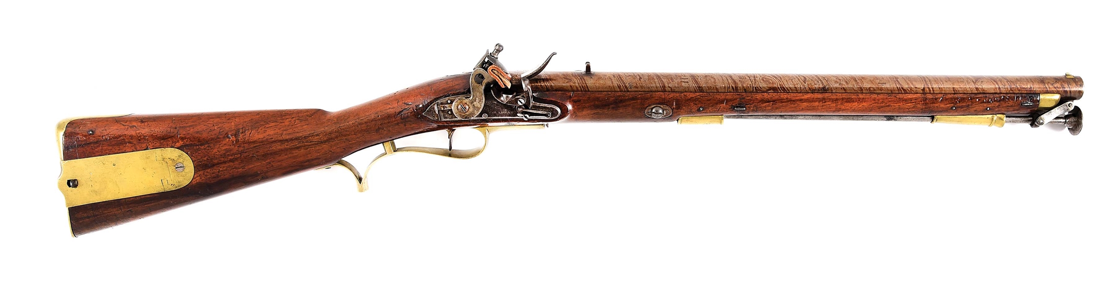 (A) RARE BRITISH FLINTLOCK PATTERN 1803 TYPE CAVALRY RIFLE BY E. BAKER, PROBABLE TRIALS GUN.