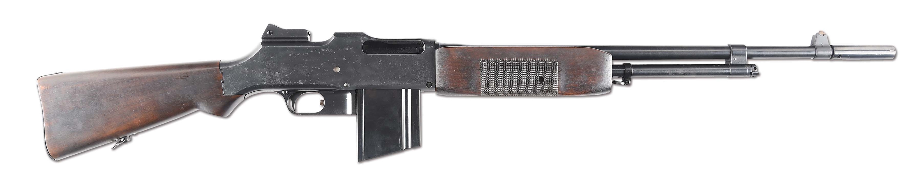 (N) EXCEPTIONAL MILITARY PROOFED COLT MODEL 1918 BROWNING AUTOMATIC RIFLE (B.A.R.) MACHINE GUN (CURIO AND RELIC).