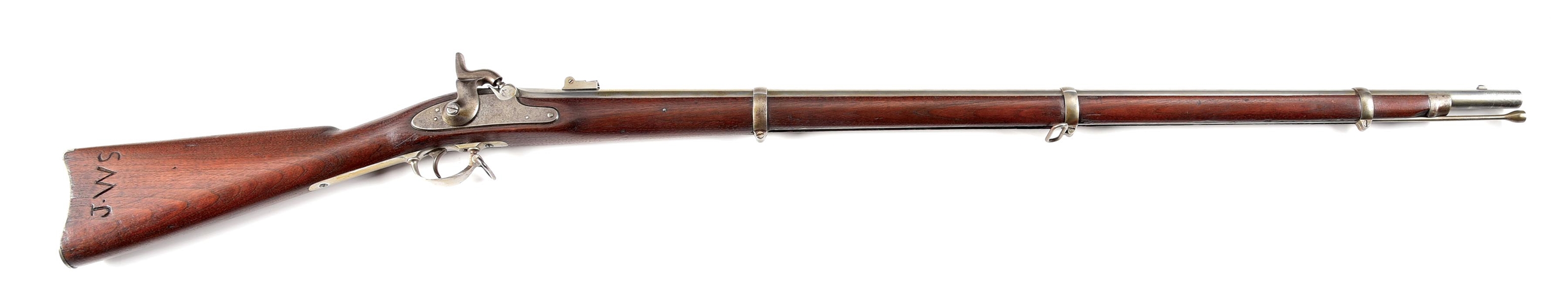 (A) INTERESTINGLY MARKED COLT 1861 SPECIAL RIFLED PERCUSSION MUSKET DATED 1864.