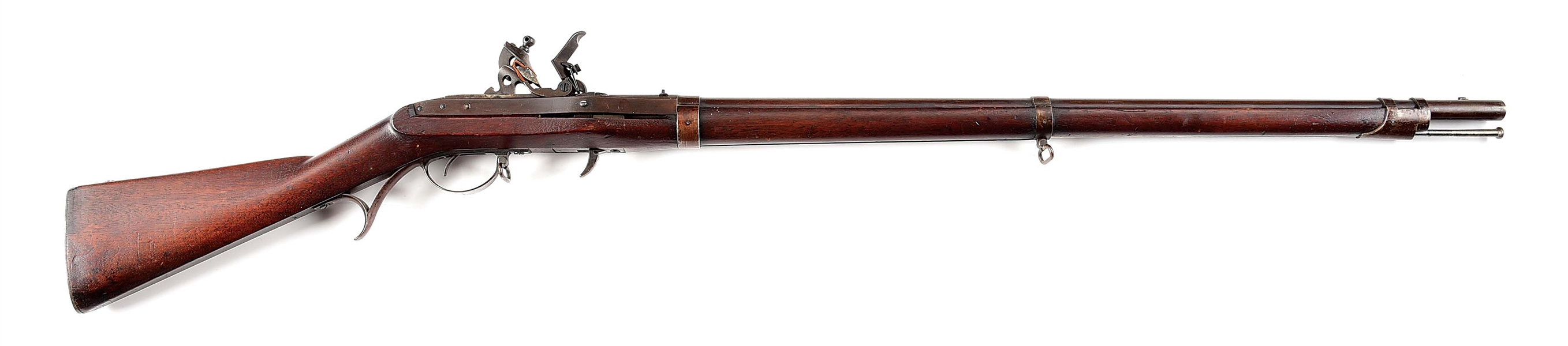 (A) US MODEL 1819 HALL BREECHLOADING RIFLE BY HARPERS FERRY DATED 1837.