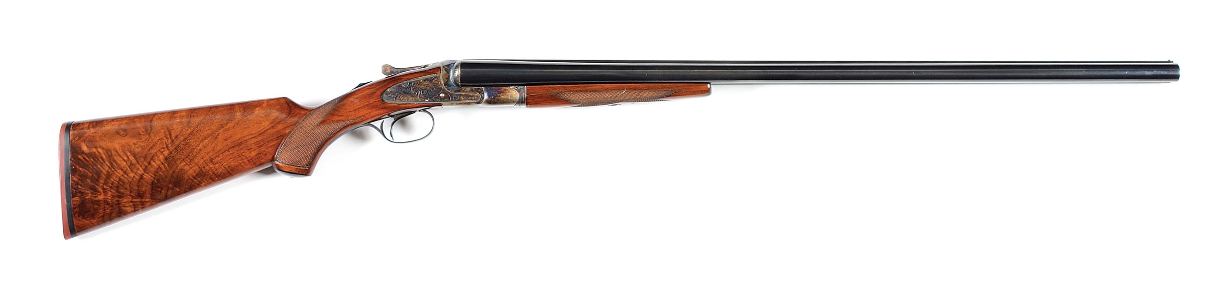 (C) LC SMITH IDEAL GRADE SIDE BY SIDE SHOTGUN.