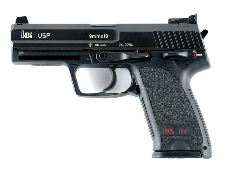 (M) FIRST YEAR OF PRODUCTION HECKLER & KOCH USP SEMI AUTOMATIC PISTOL.