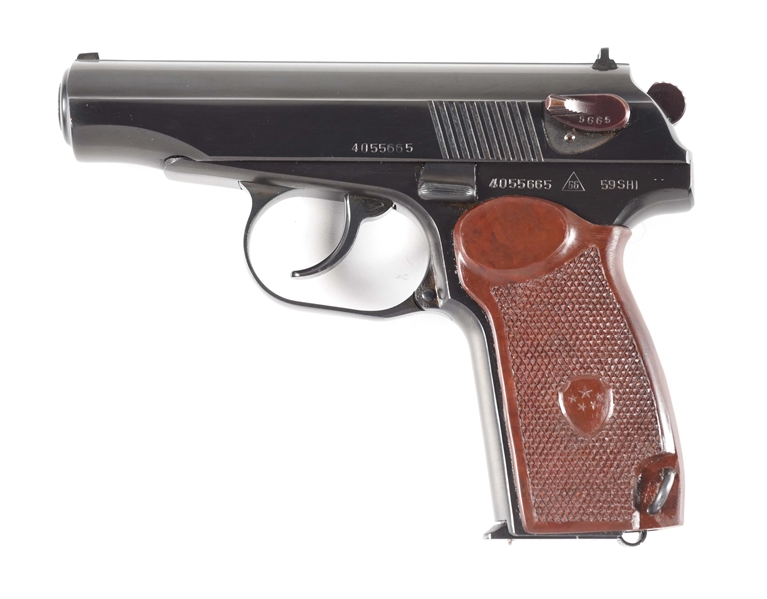 (C) EXTREMELY SCARCE HIGH CONDITION CHINESE MINISTRY OF PUBLIC SECURITY TYPE 59 MAKAROV SEMI-AUTOMATIC PISTOL WITH HOLSTER.