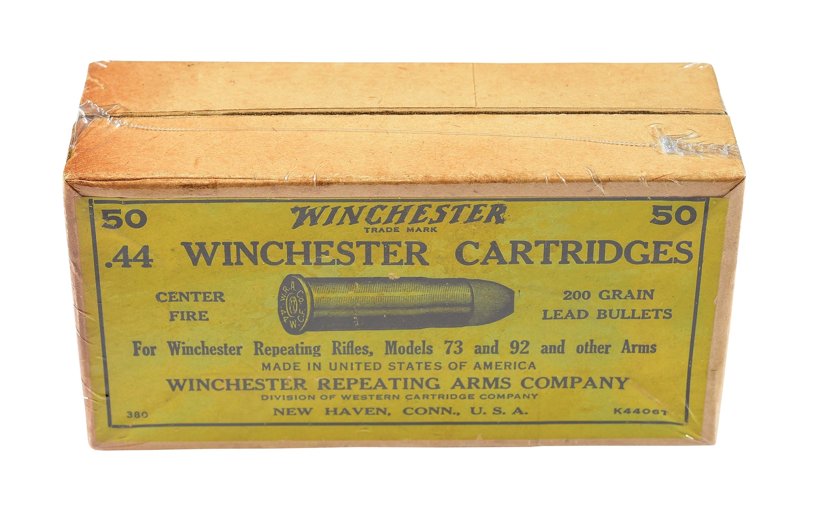 WINCHESTER .44-40 CARTRIDGE BOX.