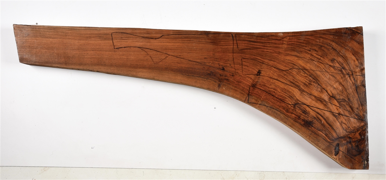 LARGE FRENCH WALNUT STOCK BLANK FOR A PAIR OF GUNS.