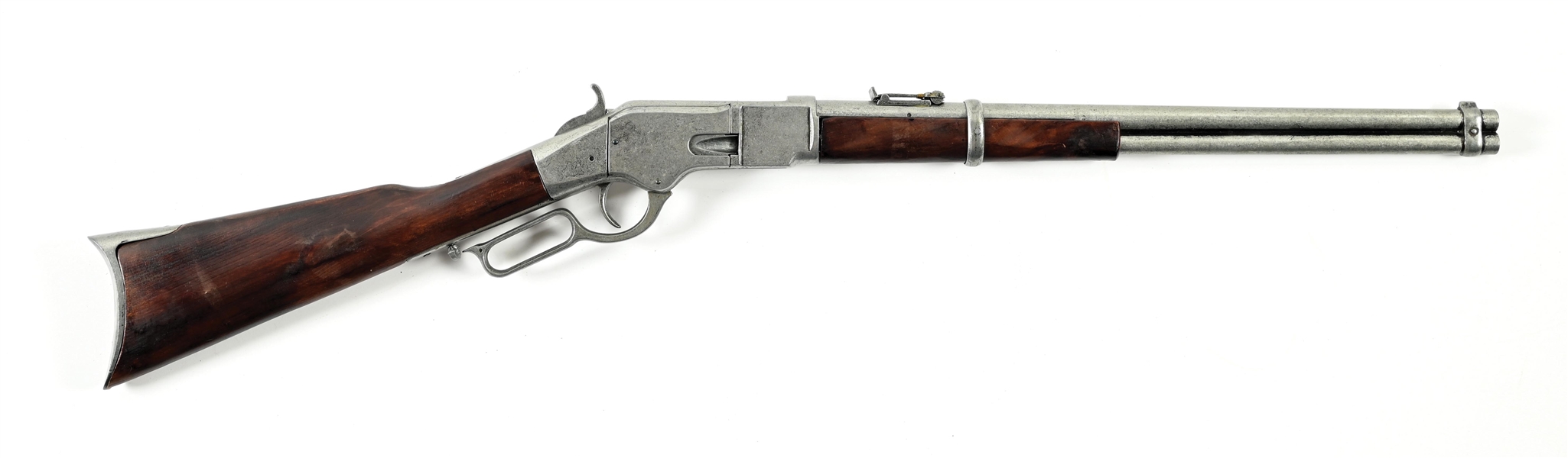 UNMARKED WINCHESTER 1873 SADDLE RING CARBINE PROP GUN.